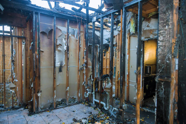 Professional Fire Damage Removal technician working in North Caldwell, NJ